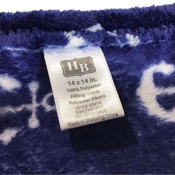 HB Baby Blanket Lovey Whale Nautical Stuffed Animal Plush Anchors Navy Blue - Picture 11 of 16